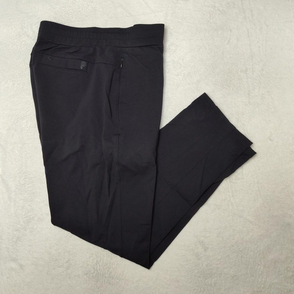 Public Rec‎ Jogger Pants Mens 34x32 Black Slim Commuter Tapered Zip Pocket Nylon